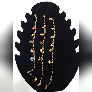 Bracelets necklaces earrings